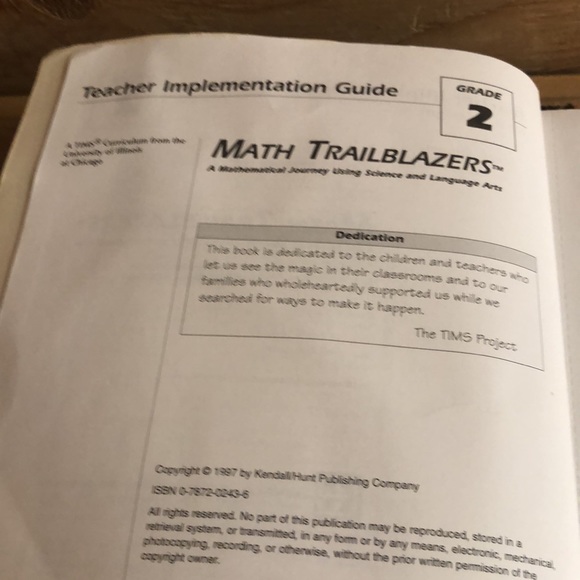 Math Trailblazers Teacher Implementation Guide Grade 2 - Picture 6 of 12